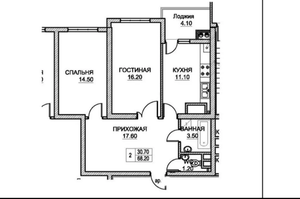 APARTAMENT CU 2 CAMERE + LIVING, STR. VASILE LUPU, BUIUCANI 9