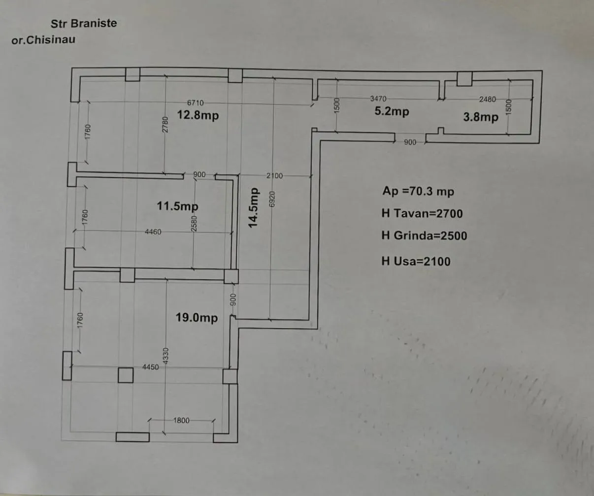 Кишинёв Рышкановка ул. Браништий 3